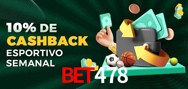 10% de bônus de cashback na bet478